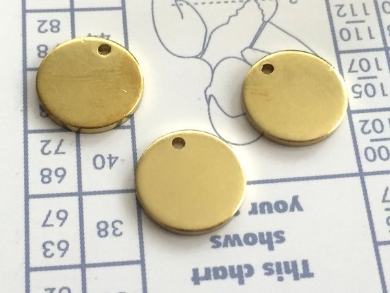 thickness 10 pcs stamping Round blank,tag,disc,findigs,sealing,pressing Raw Brass 1.5mm 25 mm 15 Gauge