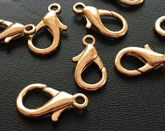 24 k Gold 20 mm 30 pcs Lobster claw clasp