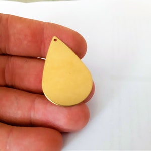 10 pcs 27x40 mm raw  brass blanks  ,tag,findings,0.80 mm thickness