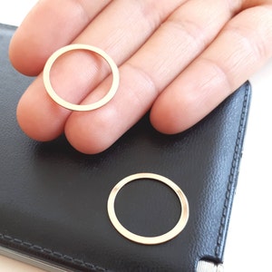 10 pcs 19 mm 24 k  Rings,Gold plated  Charm Connector
