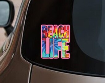 Beach Life | Funny Sassy Frass Car Decal | Cute Automotive Vinyl Window Sticker