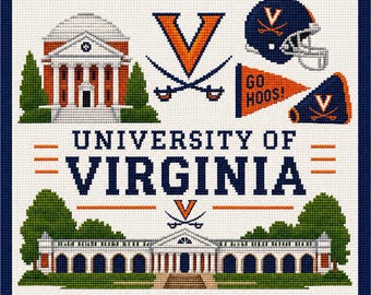 University of Virginia Needlepoint Canvas