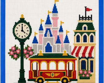 Mainstreet Printed Needlepoint Canvas