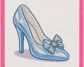 Princess Slipper Printed Needlepoint Canvas