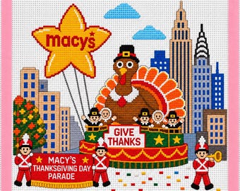 Thanksgiving Day Parade Needlepoint Canvas