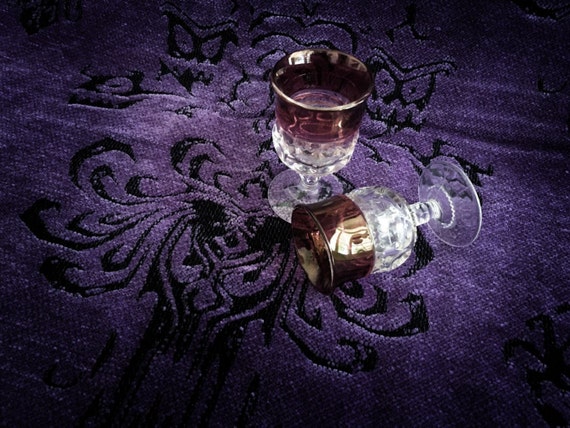 Disneyland Haunted Mansion Shot Glasses Mini Dining Room Glasses Hatbox Ghost