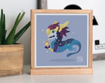 Kawaii Aurelion Sol - League of Legends print - Aurelion Sol Lol - kawaii illustration