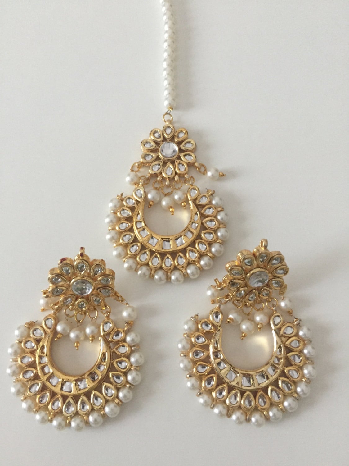 Wedding Kundan Earrings Set Jewelry Indian Baali Earrings Set Bridal Earring Set Women Jewelry Set Wedding Kundan Earrings Set Jewelry Indian Baali Earrings Set Bridal Earring Set Women Jewelry Set