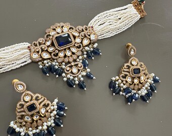 Victorian choker set,kundan necklace, kundan choker set, India kundan set, Indian jewelry, kundan jewelry, wedding kundan jewelry,Sabyasachi