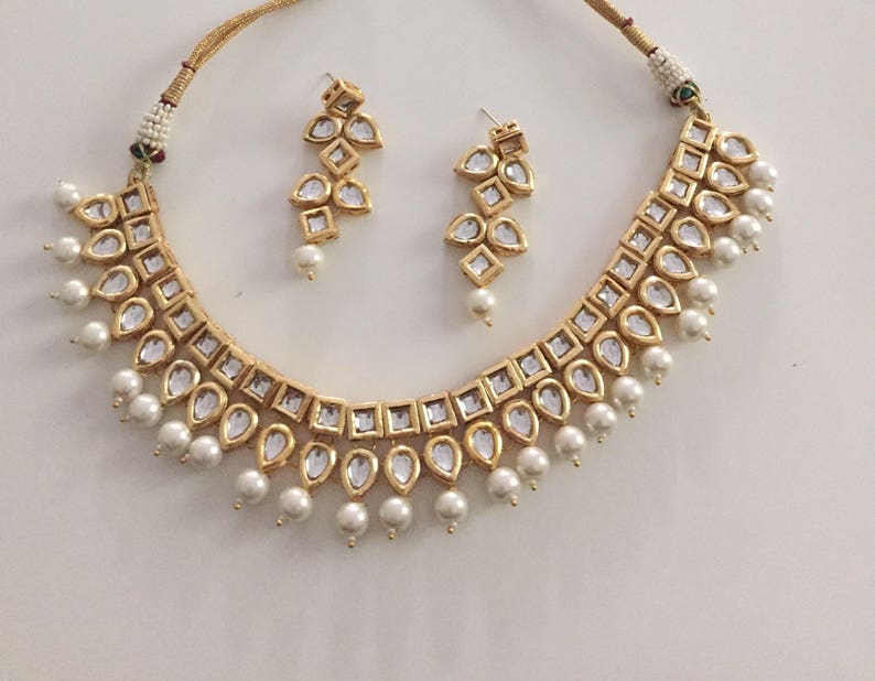 Kundan Necklace Kundan Choker Kundan Jewelry Indian - Etsy