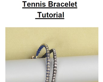 Pulsera de tenis Kumihimo con trenza plana y disco redondo Tutorial en PDF, instrucciones