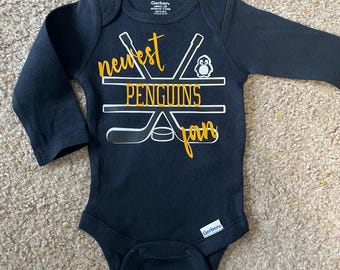Pittsburgh Penguins Baby Onesie: Hockey Fan Bodysuit