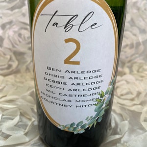 Etiquetas para botellas de vino con números de mesa para bodas; etiquetas para vino con planos de asientos personalizados; libro de visitas de boda único; etiquetas para vino
