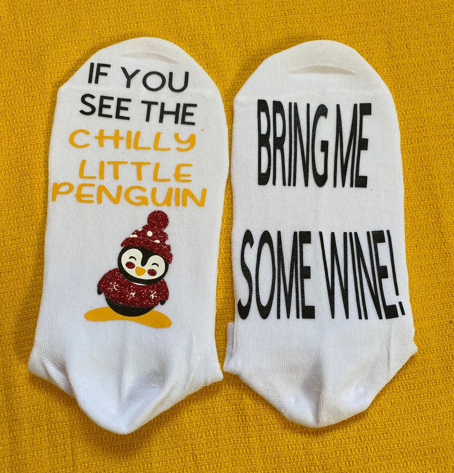 Penguin Socks Penguin Collector Gifts Fuzzy Penguin Socks Etsy