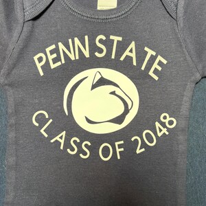 Penn State baby bodysuits , Bows and Bibs; PSU baby gifts; PSU "On Saturdays we Wear White" and "Class of" bodysuits; Nittany Lions onesies image 12