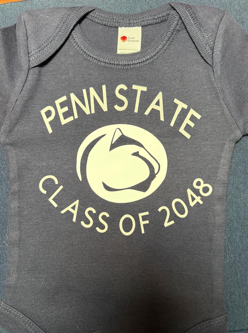 Penn State baby bodysuits , Bows and Bibs; PSU baby gifts; PSU "On Saturdays we Wear White" and "Class of" bodysuits; Nittany Lions onesies image 12