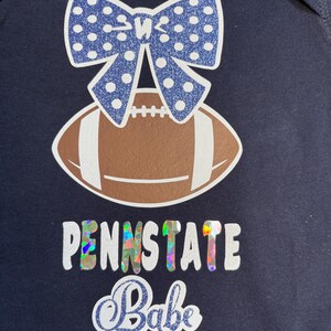 Penn State baby bodysuits , Bows and Bibs; PSU baby gifts; PSU "On Saturdays we Wear White" and "Class of" bodysuits; Nittany Lions onesies image 7