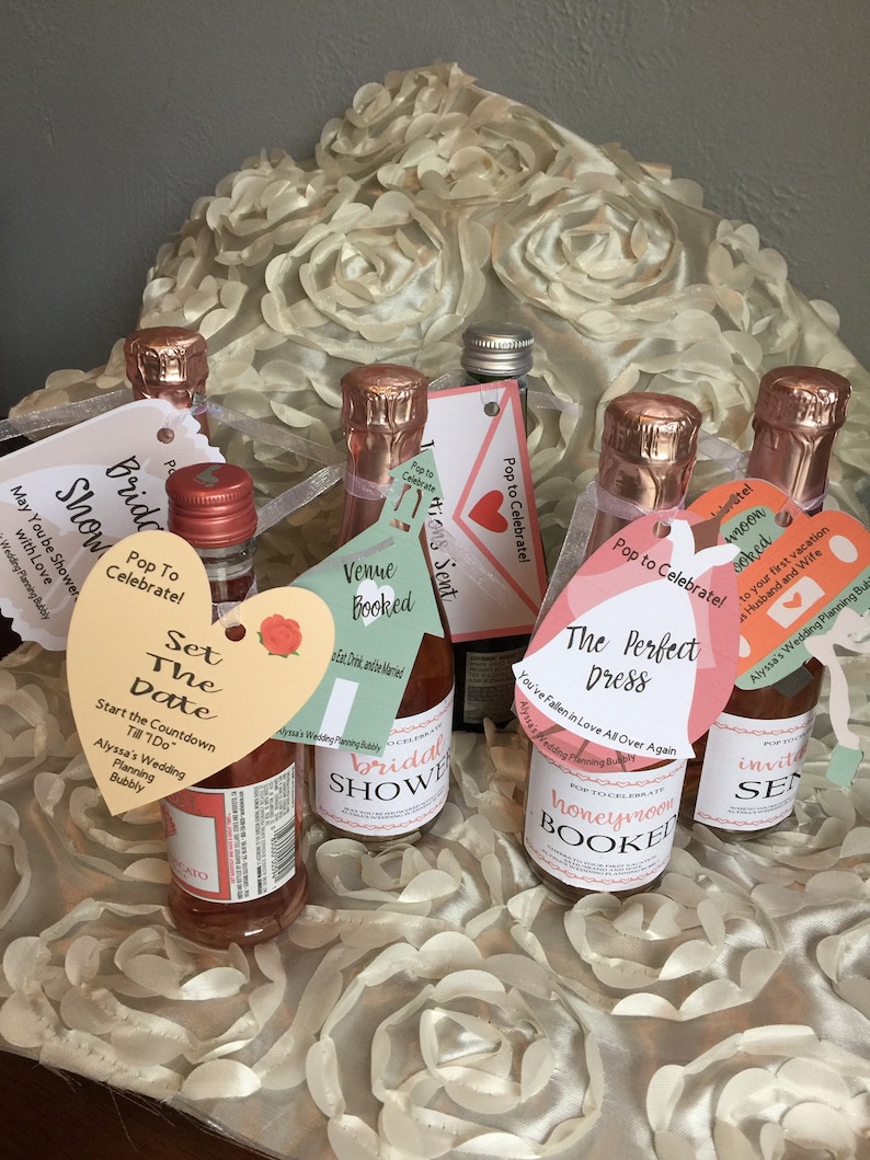 engagement gifts engagement wine bottle tags engagement wine tags engagement couples gifts wine tags for engaged couple image 2