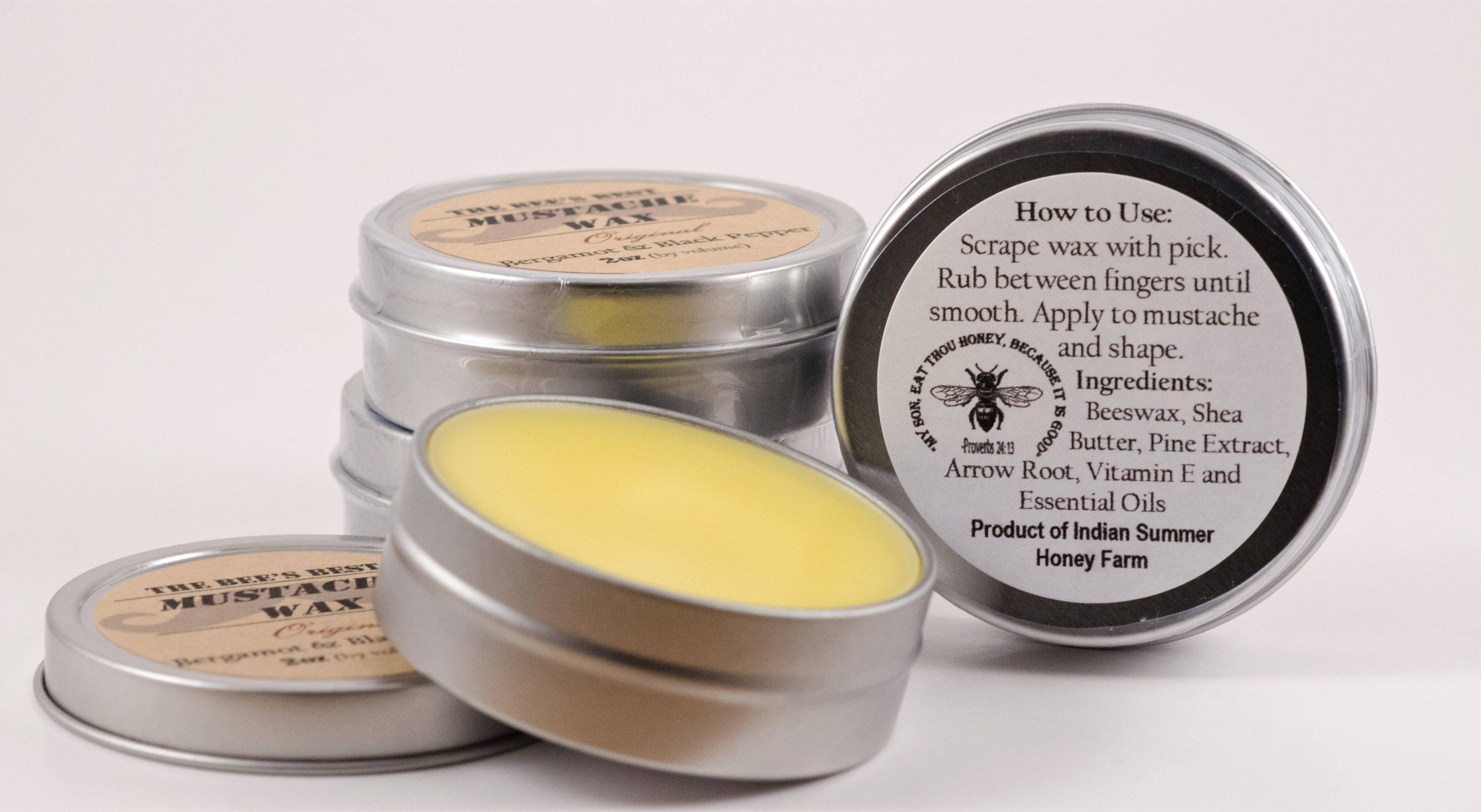 AllNatural Mustache Wax 2oz. Free Shipping in U.S. Etsy