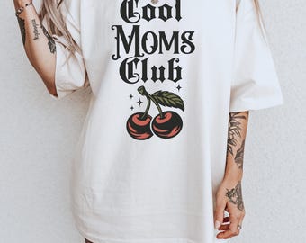 Cool Moms Club - Mothers Day gift for mom shirt - Trendy Aesthetic Mom shirt - Vintage inspired graphic Tee
