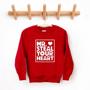 Mr. Steal Your Heart, Child&#39;s Valentine&#39;s day shirt, Valentine&#39;s day tee for toddlers, Kids Valentine shirt, boys valentine shirt