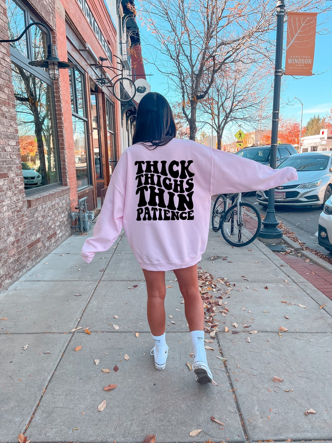 Thick Thighs Thin Patience Sweatshirt Thick Thighs Sweatshirt Thin Patience Sweatshirt Womens Thick Thighs Thin Patience Sweater Etsy