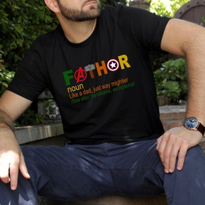 Fathor, Thor, Avengers Shirt, Father&#39;s Day Gift, Avengers Men&#39;s Shirt, Fathor Definition Shirt, Marvelous Dad Shirt, Superhero Dad Shirt