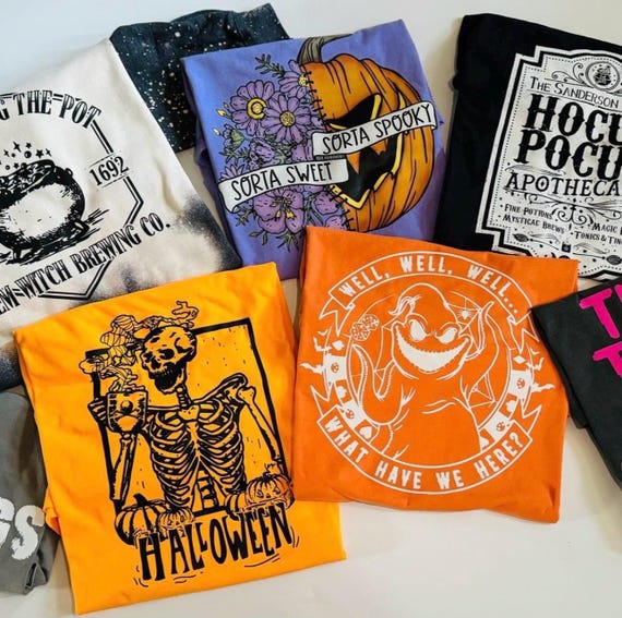 Combo 2-Shirts Mystery Halloween Bundle, Halloween Combo Gift, Trendy Halloween