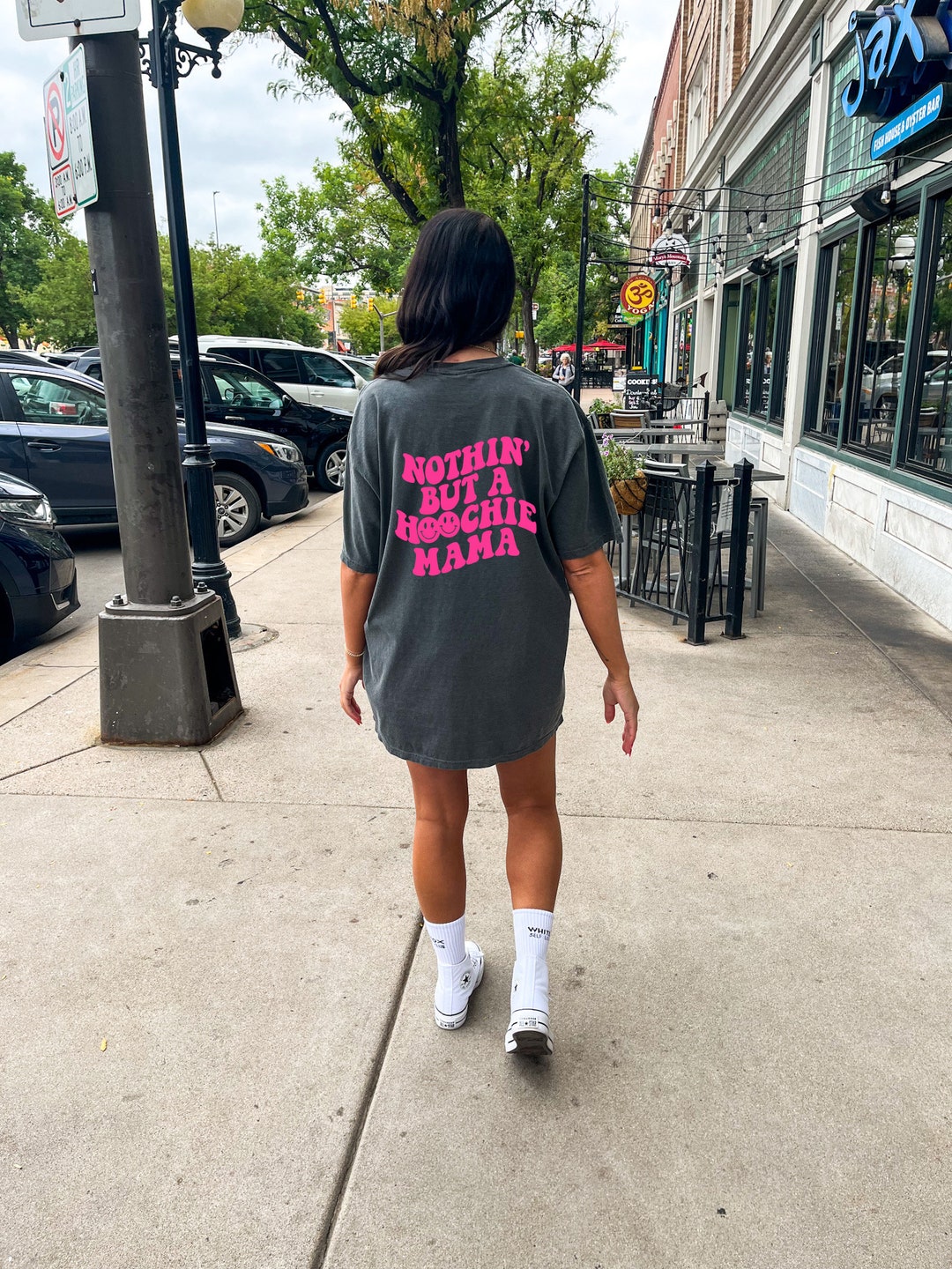 Floral pink off the shoulder blouse tight fitted worn by Tori Vega