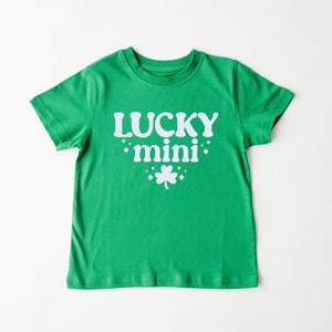 St Patricks Day Mommy and Me Matching Outfits, Mommy and me Shirts, St Paddy&#39;s Day lucky Mama mini, Mom Baby Kid Shirt, cute st patricks tee