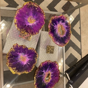 Custom Geode Coasters