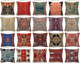 Kilim Pillow 18\u00d718inches Decorative Pillow Hemp Pillow Pillow Cushion Cover Turkish Kilim Pillow Throw Home Living Eclectic Tribal Pillow