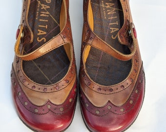 Sandalia de verano Plateau original de los años 70 Zapatos Zapatos para mujer Merceditas 