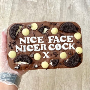 Personalised Chocolate Slab READ DESCRIPTION - birthday Father's Day gift, well done congratulations, secret santa rude funny new home house