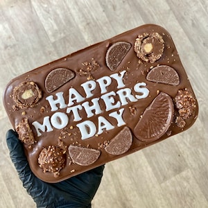 Personalised Chocolate Slab READ DESCRIPTION - birthday Father's Day gift, well done congratulations, secret santa rude funny new home house image 4