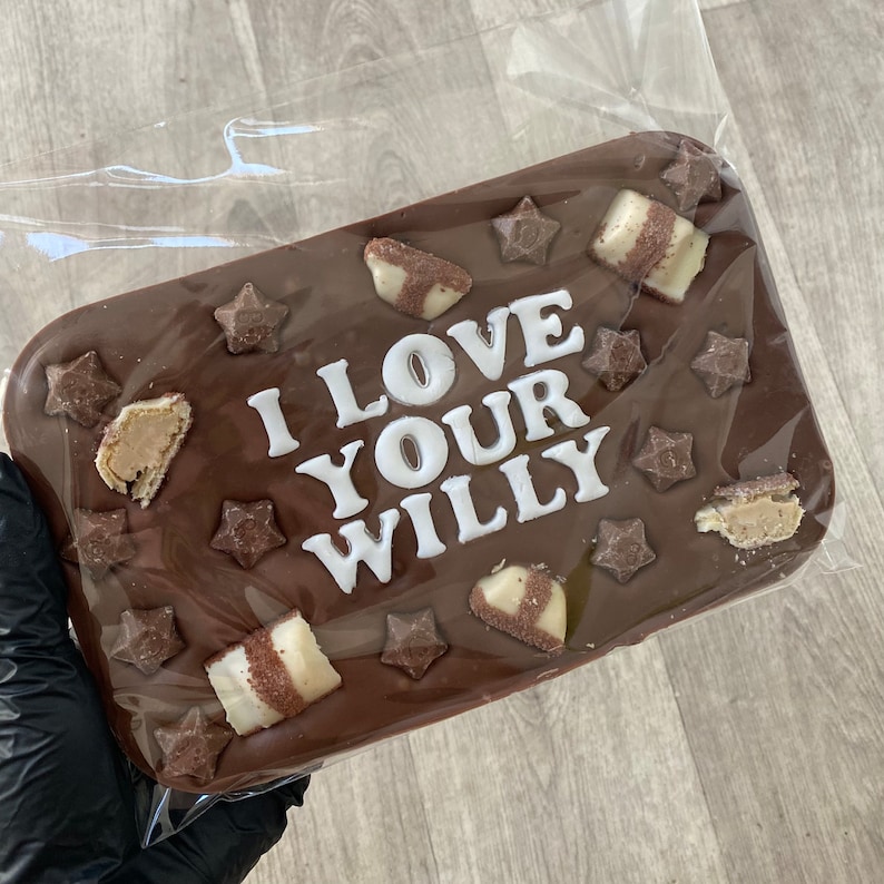 Personalised Chocolate Slab READ DESCRIPTION - birthday Father's Day gift, well done congratulations, secret santa rude funny new home house image 8