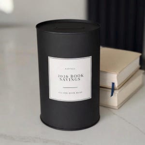 Personalised Money Box Tin | Custom Savings Jar | Holiday Fund | Travel Fund Pot | House Deposit Gift | Wedding Fund | Christmas Gift