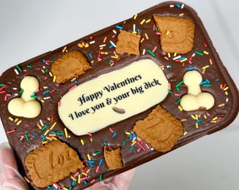 Personalized Belgium Chocolate Slab – Birthday, Congratulations Gift