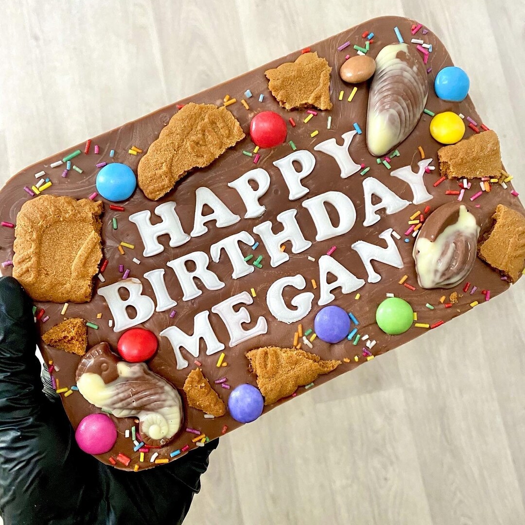 Personalised Chocolate Slab READ DESCRIPTION - Birthday Gift ...