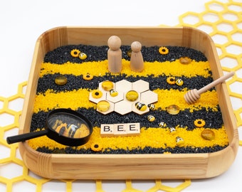 Honey Bee Sensory Kit, Busy Bee Sensory Kit, Bumble Bee Sensory Kit,  Honey Bee Sensory Bin Filler, Honey Bee Sensory Bin, Sensory Play Kit.