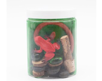 Reptiles Playdough Jar, Reptiles Busy Playdough Jar, Playdough to go Sensory Jar, Playdough kit, Playdough Goodie Bag, Birthday Party Favor.