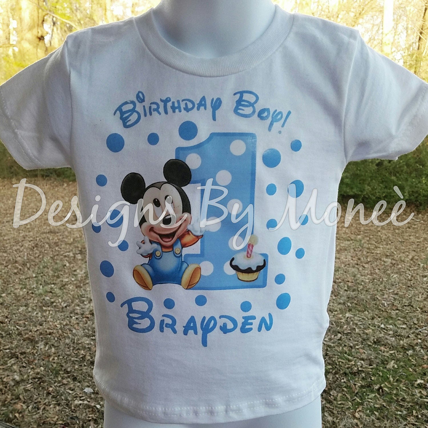 mickey mouse 1st birthday family shirts