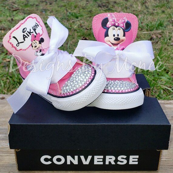minnie mouse bling converse