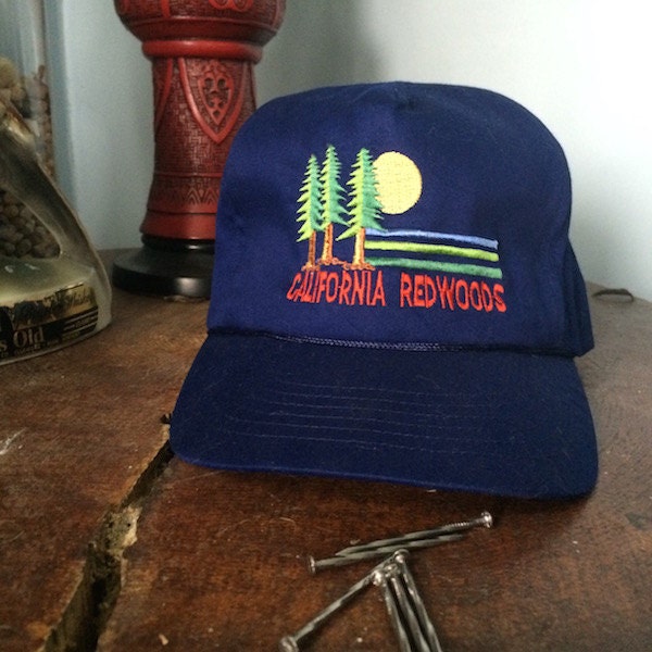 Rare Vintage California Redwoods Embroidered Hat