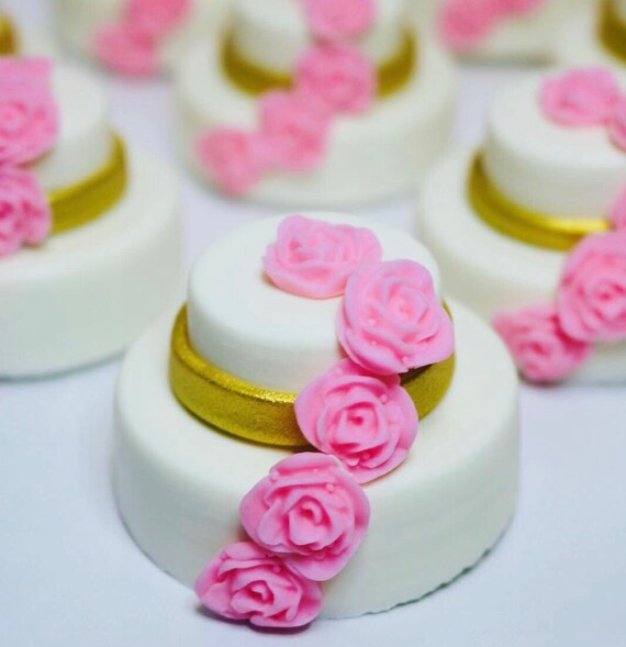 Wedding Cookies 1 Dozen Mini Wedding Cake Chocolate Covered Etsy