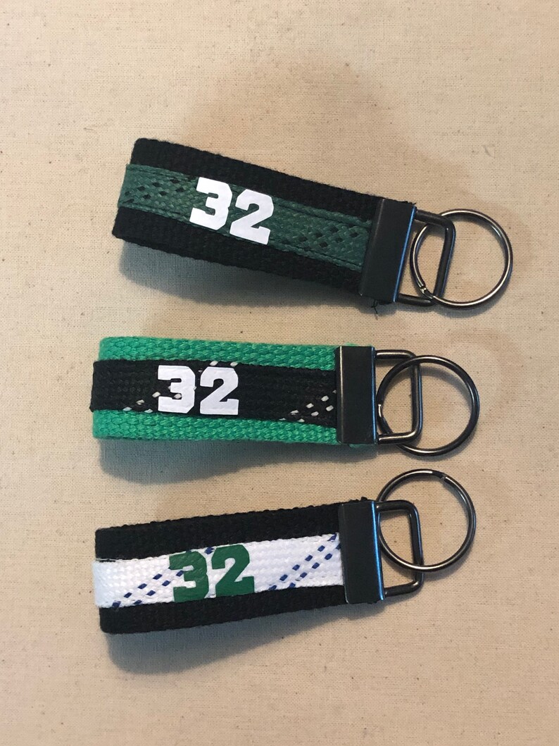 Mini Hockey Skate Lace Keychain / Key Fob / Zipper Pull Etsy