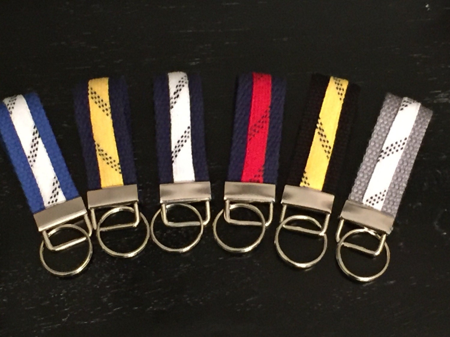 Mini Hockey Skate Lace Keychain / Key Fob / Zipper Pull Etsy