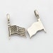 American Flag US Flag Old Glory Veteran Patriotic Military Support Vacation Travel Traveler Tourists Pendant Charm Fourth of July Summer