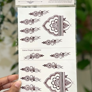 Gudiya -- Small childrens kids henna tattoo | henna, henna tattoo, henna sticker, temporary tattoo, DIY henna, white henna