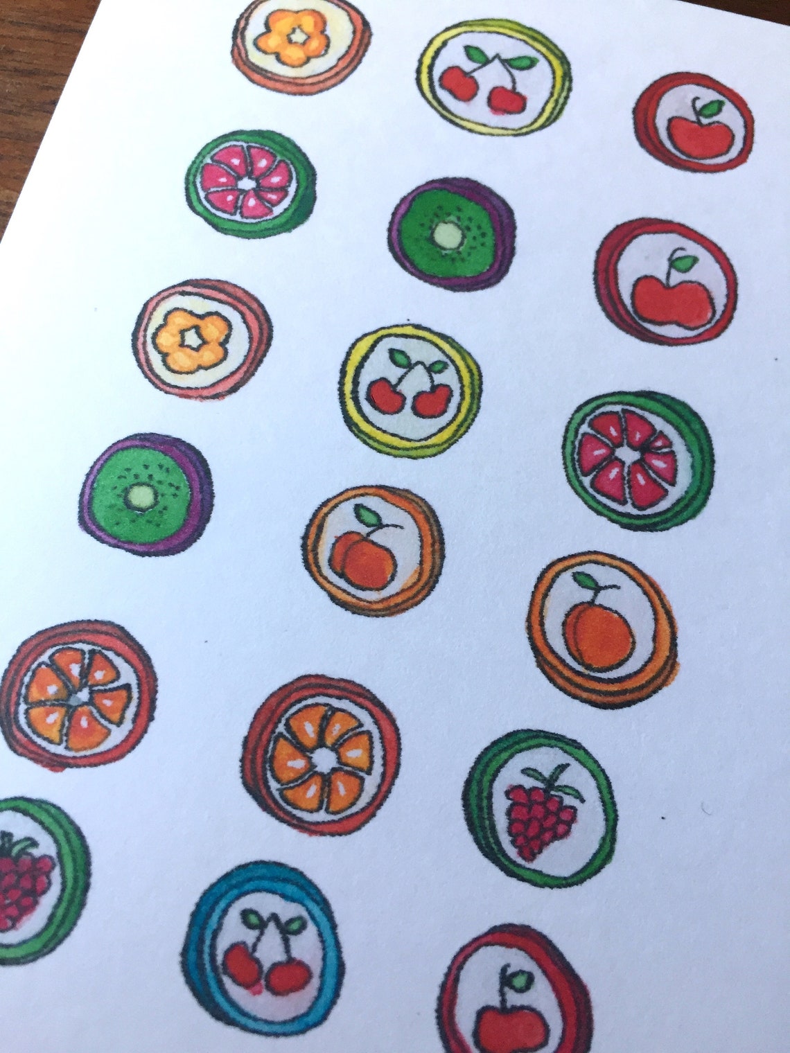 Süßigkeiten-Karte Süßigkeiten Illustration Kinder-Karte | Etsy